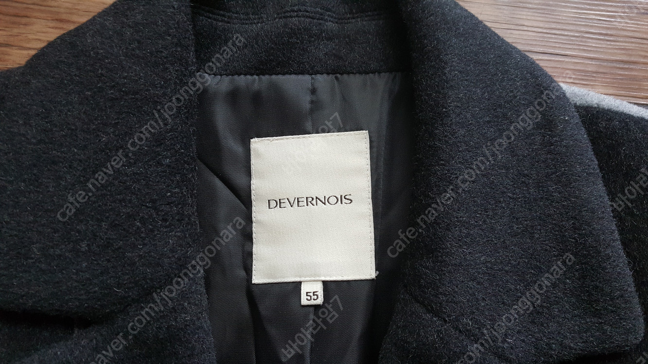 여성55 66 반코트 롱코트 롱재킷 데버노이즈 라인 배색 투톤--2