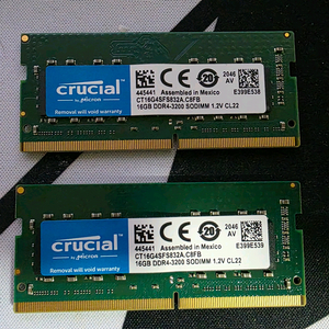 노트북용 크루셜 DDR4-3200 16GB 메모리 2개 세트