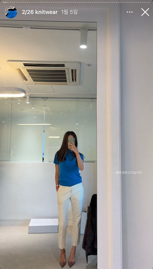 식스앤어하프 short sleeve turtleneck blue(M) 이미지