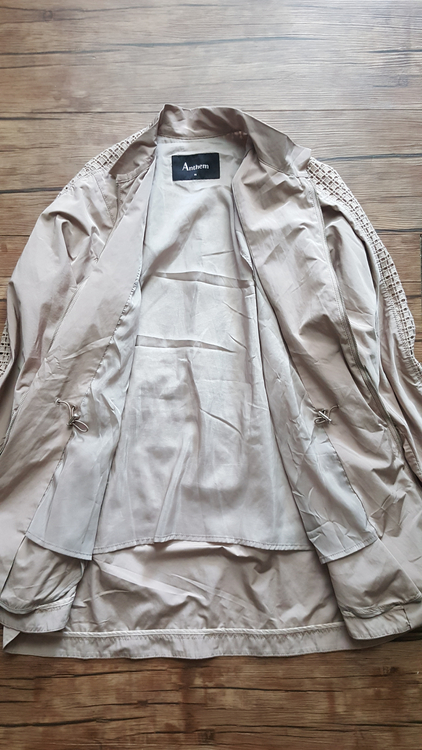 사이즈66 77 트렌치 코트 점퍼 브라운 앤썸--3