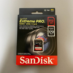 샌디스크 익스트림프로 512GB (Sandisk Extreme Pro 512GB) 미개봉 새제품