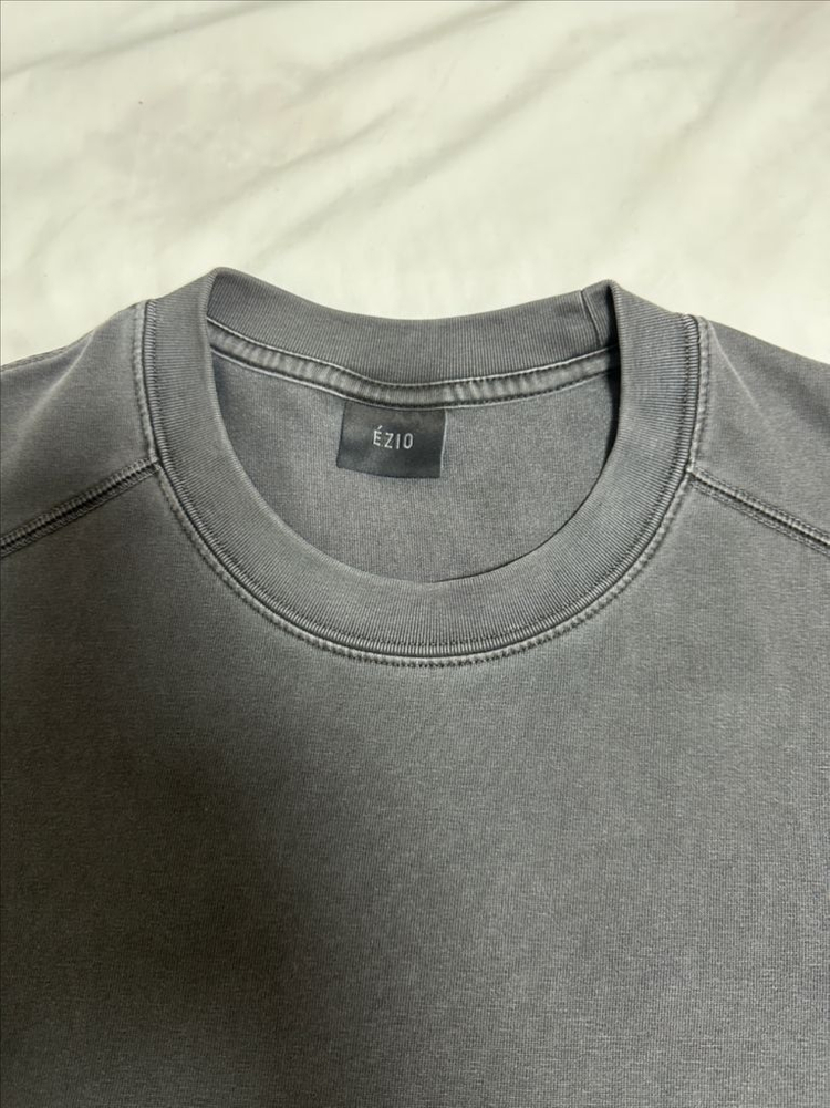 이지오 오버핏 피그먼트 반팔티--1