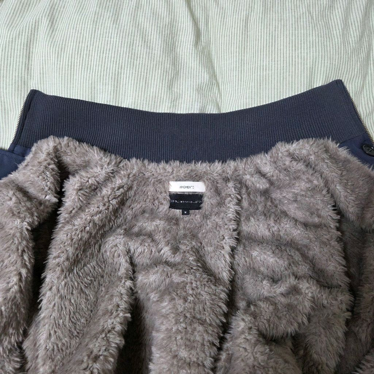 아모멘토 남성 리버시블 오버사이즈 시어링 점퍼 차콜 M / 자켓 유스 브라운야드 러프사이드 포터리--3