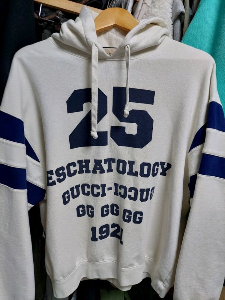 구찌 1921 프린팅 후드티 아이보리 m 백화점판 이미지