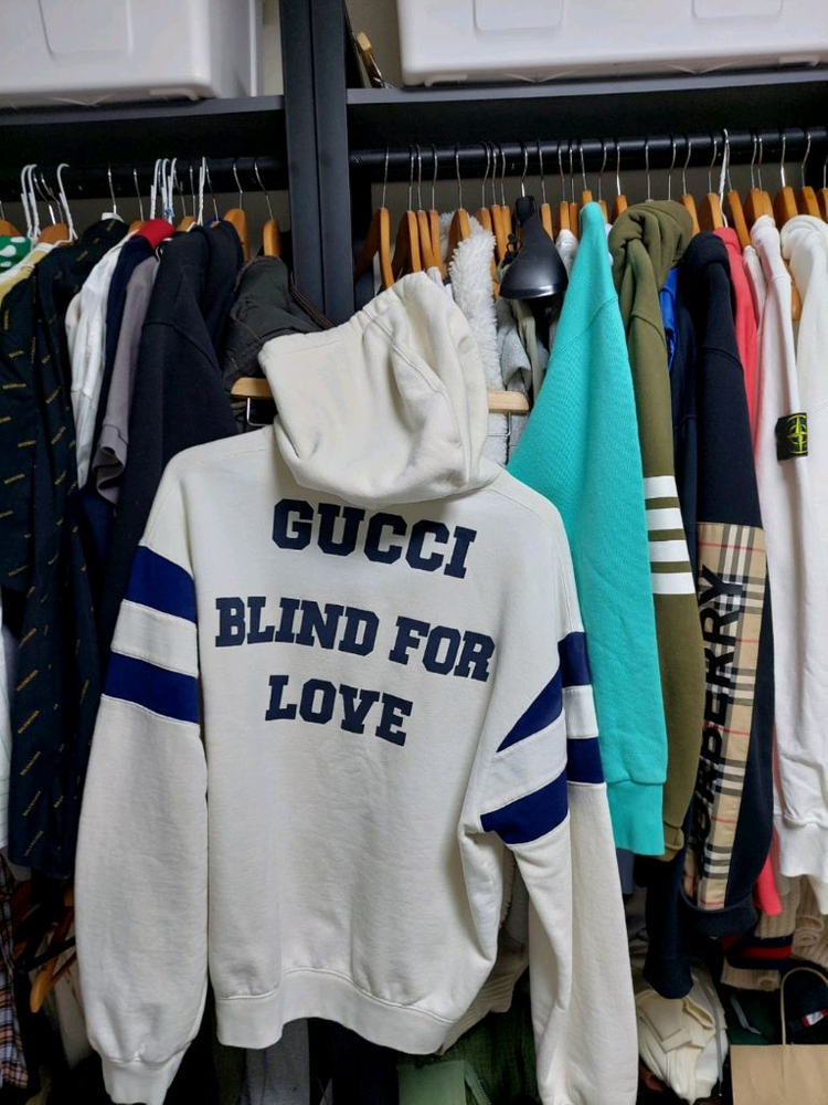 구찌 1921 프린팅 후드티 아이보리 m 백화점판 이미지