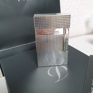 [새상품급] 듀퐁라이터 라인2 신형 ca16184 은장 쌍불 듀퐁 라이타 이미지