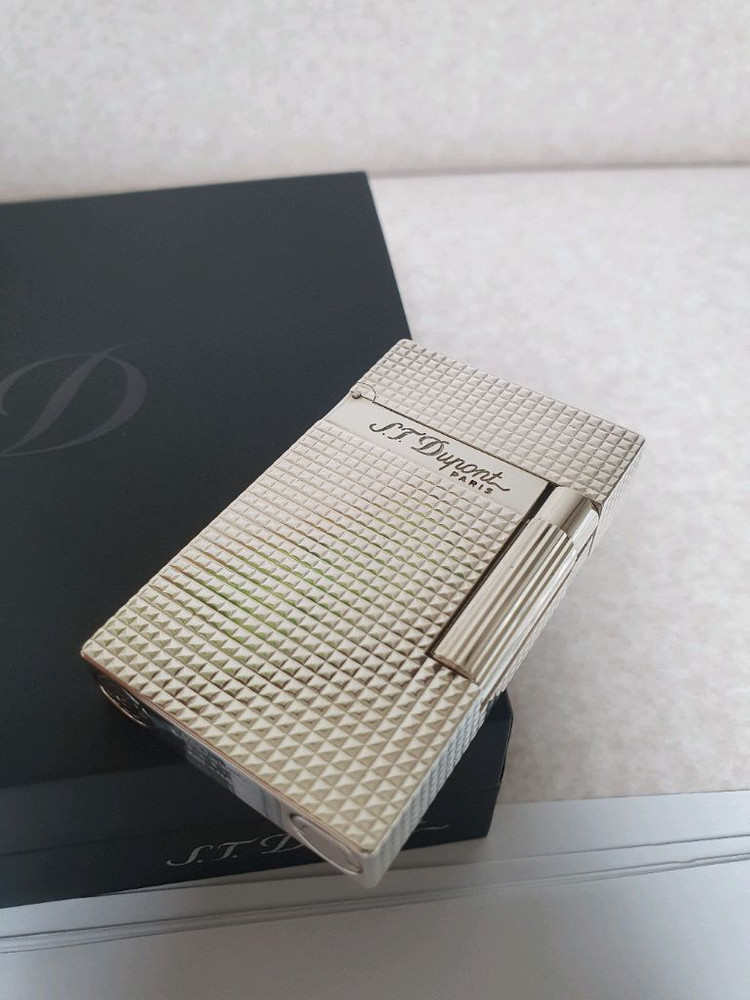 [새상품급] 듀퐁라이터 라인2 신형 ca16184 은장 쌍불 듀퐁 라이타 이미지