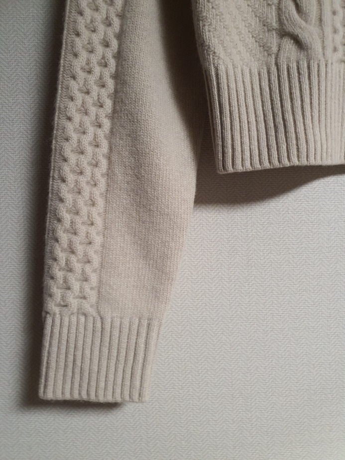 산드로 sandro 스캘럽 카라 니트 가디건 43 사이즈 이미지