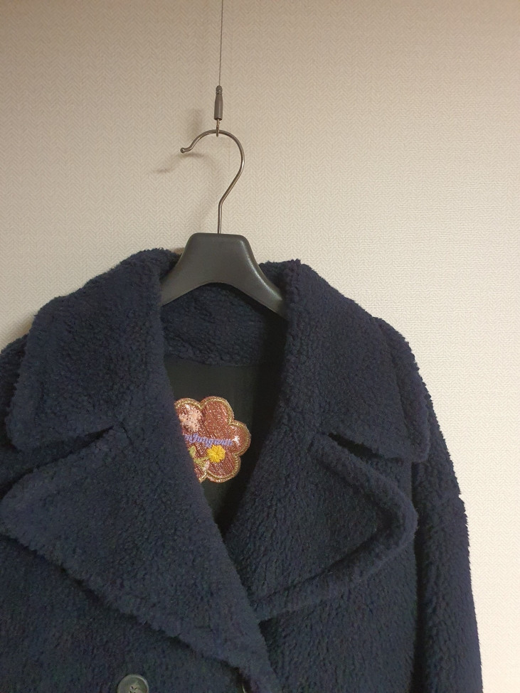 손정완 베이비카멜헤어 시어링 테디 무스탕 코트 55 사이즈 정품 이미지