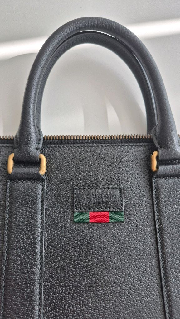 정품 구찌 가죽 서류 가방 이미지