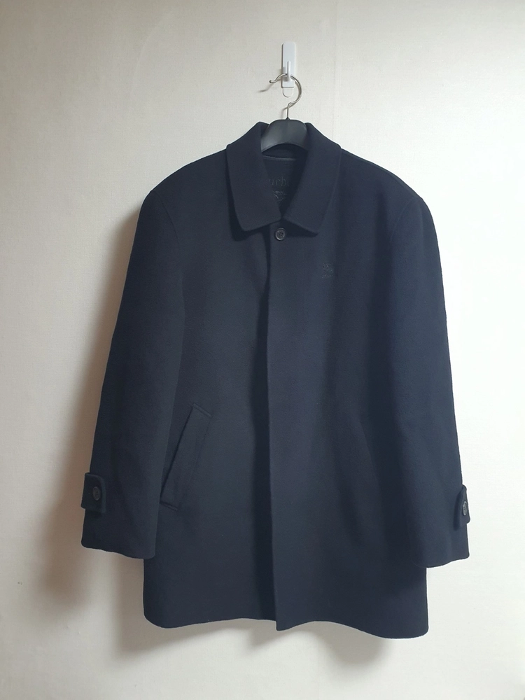 버버리 캐시미어100 싱글코트 블랙 L~XL 택포 이미지