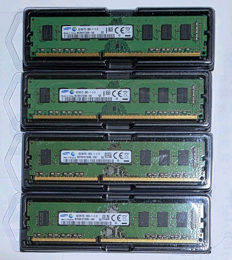 삼성 DDR3 12800U 8GB 4개 32GB 세트--2