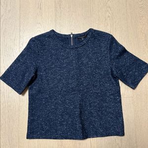 띠어리 반팔니트 탑