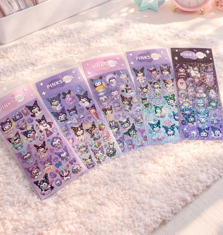 산리오 스티커 다꾸 씰스 포꾸 믹스 15장--2