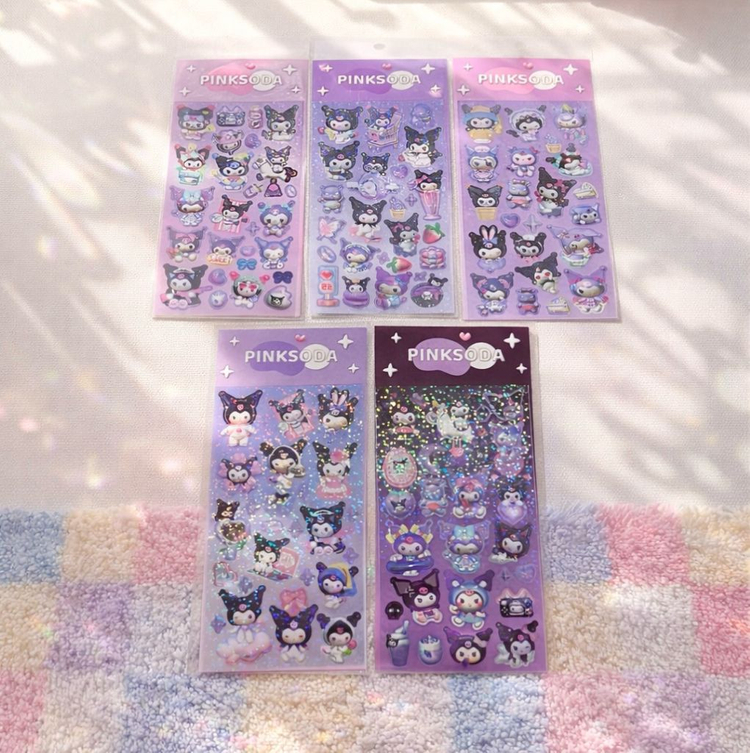 산리오 스티커 다꾸 씰스 포꾸 믹스 15장--3