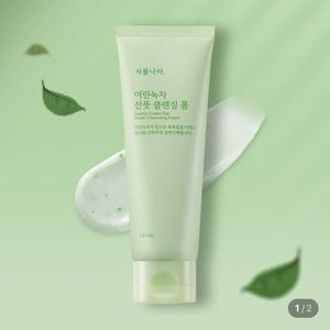 [미개봉 새제품] 식물나라 어린녹차 산뜻 클렌징폼 120ml 이미지