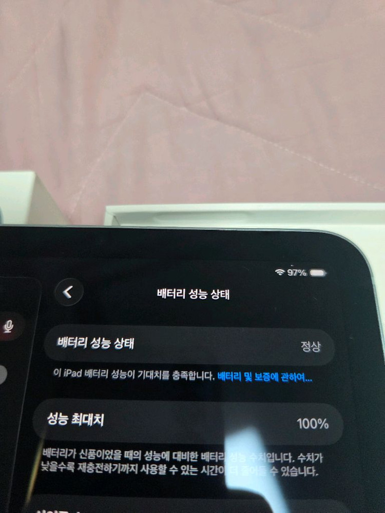 아이패드 미니 7 a17pro 셀룰러 128gb 블루--5