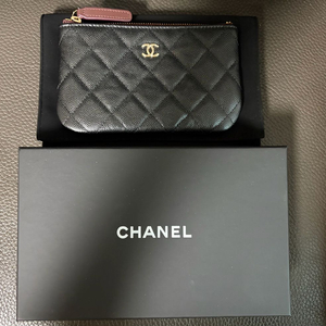 샤넬 캐비어 퀼팅 미니파우치