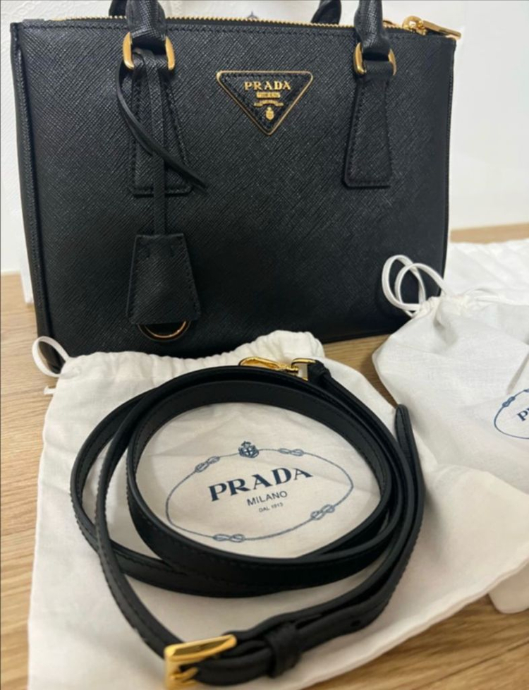 새상품 갤러리아 스몰 프라다 사피아노 토트백 이미지