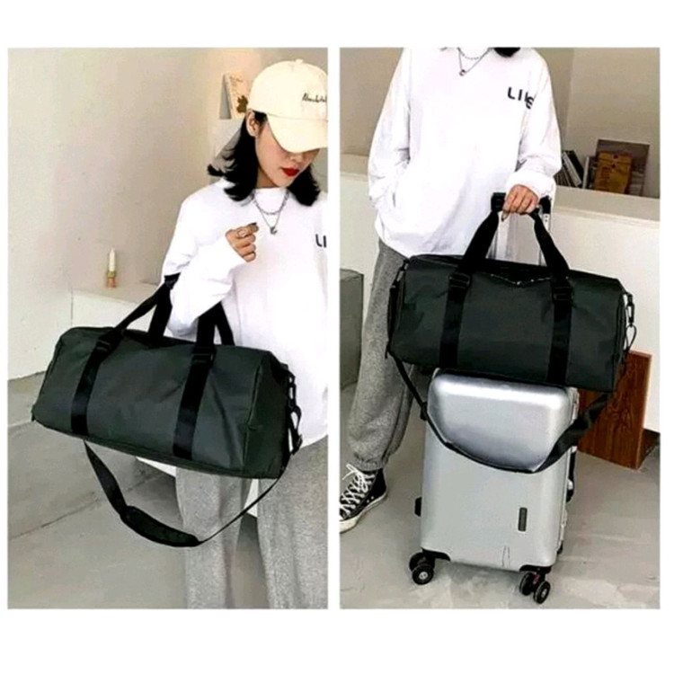 보스턴백 여행가방 헬스가방 생활방수 대용량 가방 블랙--1