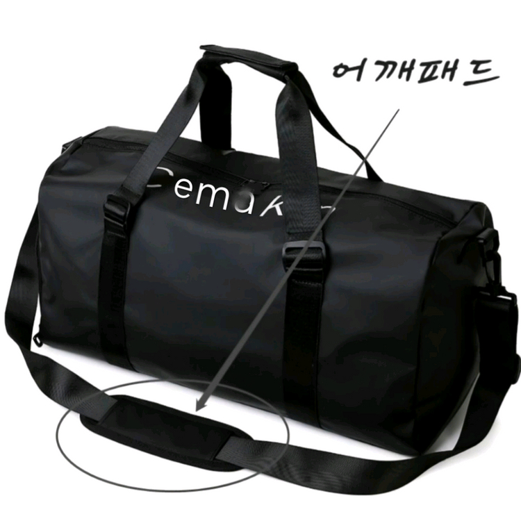 보스턴백 여행가방 헬스가방 생활방수 대용량 가방 블랙--3
