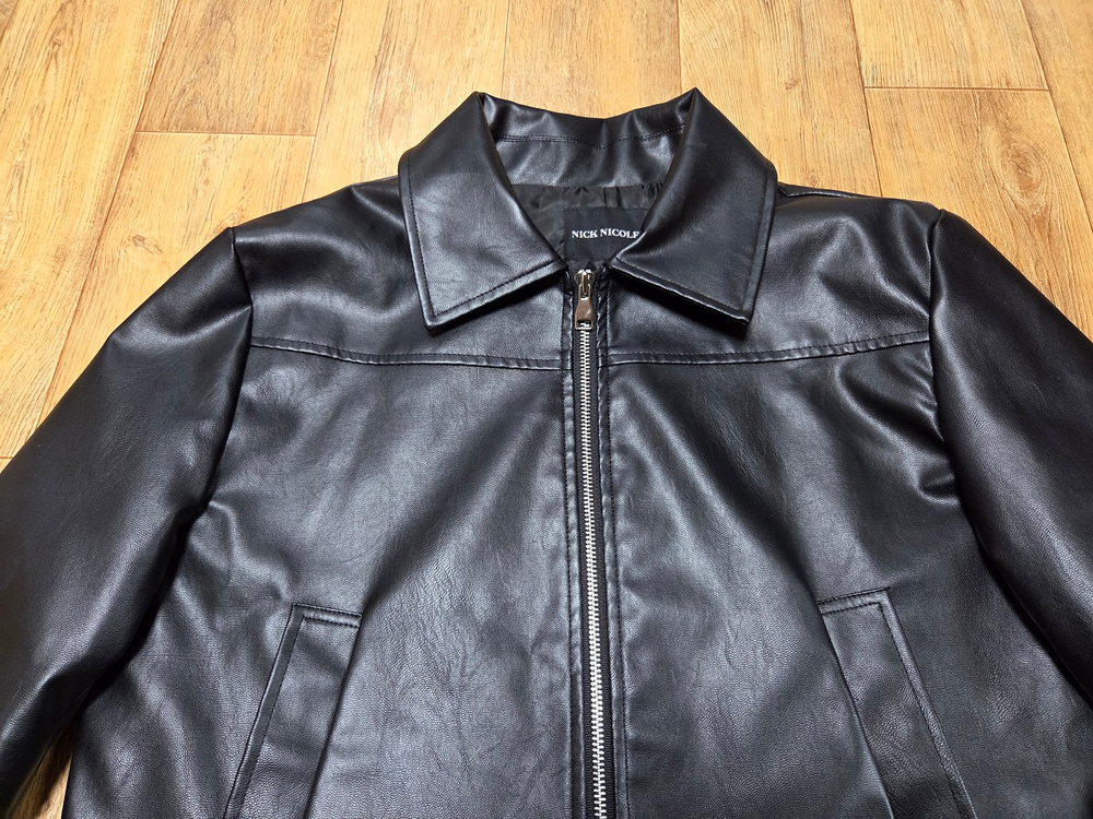 닉앤니콜(NICK NICOLE) 에센셜 비건레더자켓 프리사이즈--5
