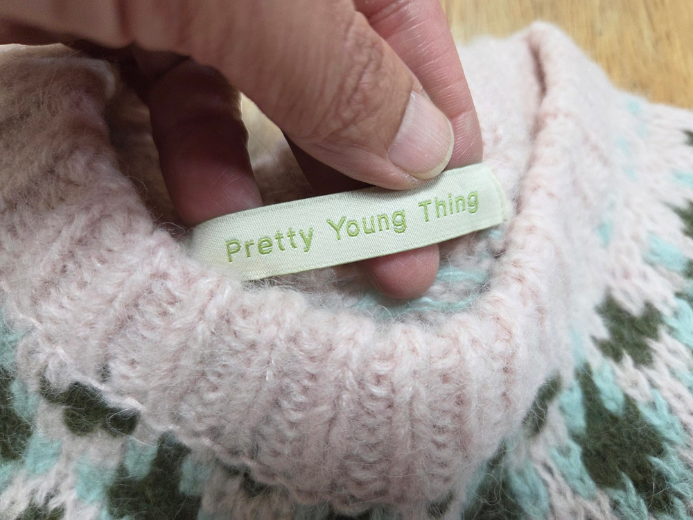 프리티영띵(pyt) 트윙클 알파카니트 프리사이즈 새상품--6