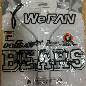 두산 베어스 밀리터리 유니폼 노마킹 새상품 100사이즈