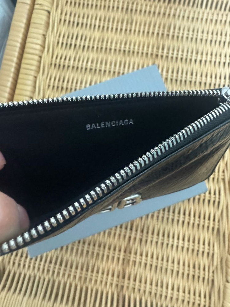 (정품)발렌시아가 카드지갑 동전보관가능--3