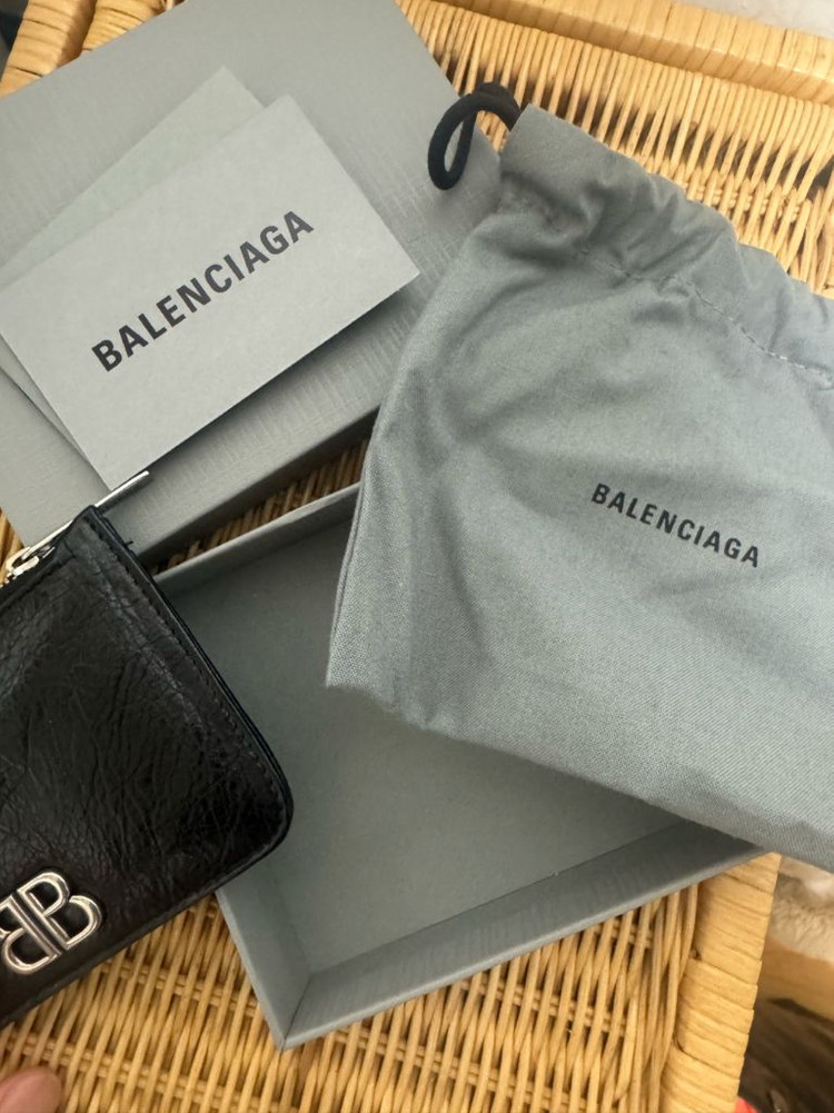 (정품)발렌시아가 카드지갑 동전보관가능--4