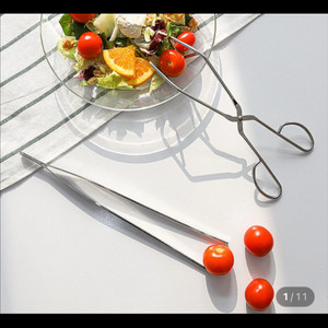 (캠핑용&주방용)스테인리스 집게 2종(핀셋집게/삼각집게)