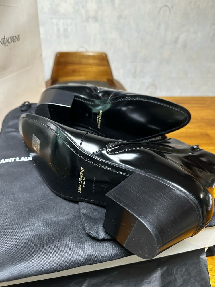 남성 생로랑 바실리 앵클부츠--1