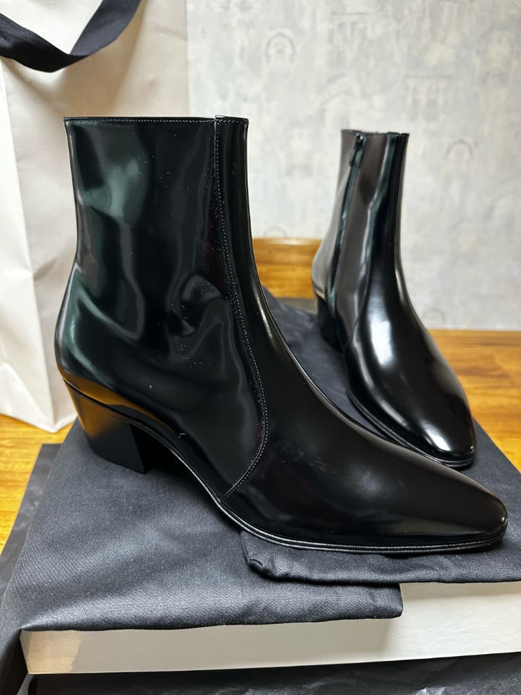 남성 생로랑 바실리 앵클부츠--3