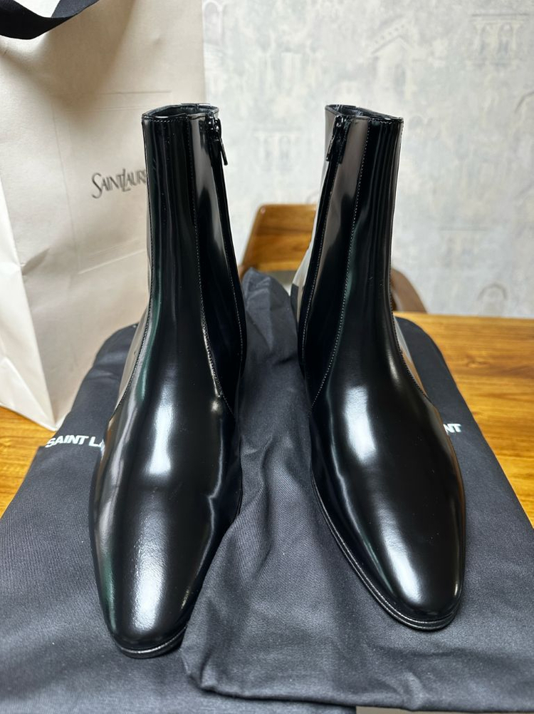 남성 생로랑 바실리 앵클부츠--4