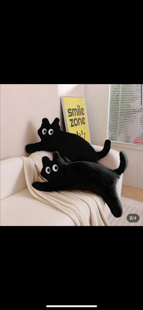 80cm 고양이 바디필로우 롱 쿠션 베개--2