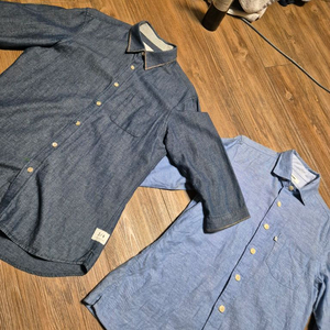 (95) 커스텀멜로우 데님 티아이포맨 7부셔츠 2벌 폴로