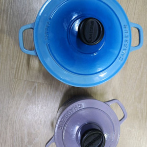 차세르 무쇠냄비 20cm 14cm 두개 일괄 판매가 입니다