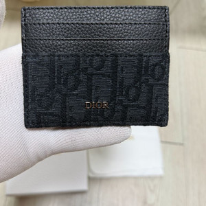 정품,미사용새상품 디올 오블리크 카드지갑 블랙