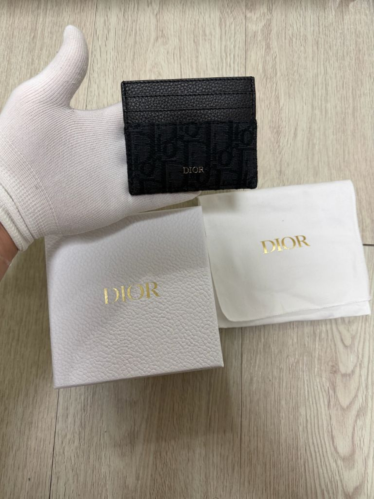 정품,미사용새상품 디올 오블리크 카드지갑 블랙--1
