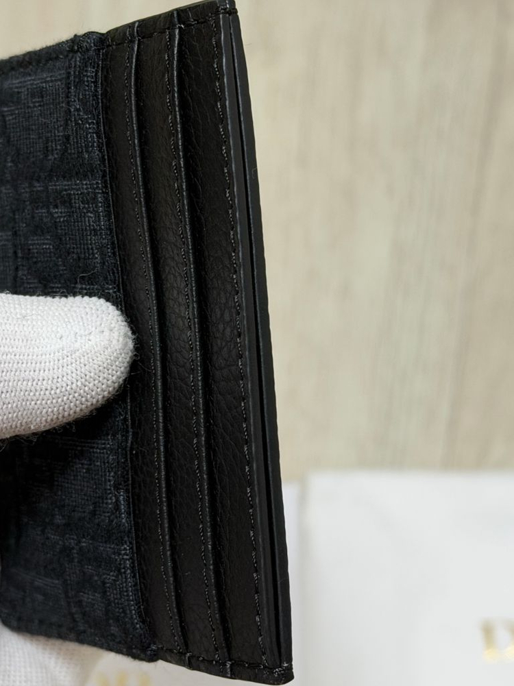 정품,미사용새상품 디올 오블리크 카드지갑 블랙--3