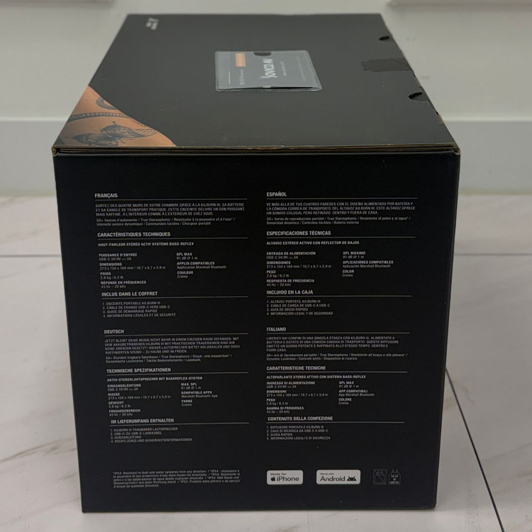 (완전 미개봉🤍) 마샬 킬번3 크림 / 선물받았는데 이미 있어서 판매해요--4