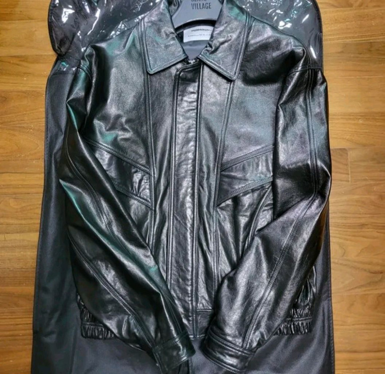 노매뉴얼 레더 자켓 가죽 F.P LEATHER JACKET - BLACK--4