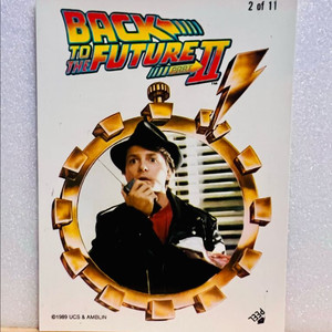 [영화굿즈] 백 투 더 퓨처 2 트레이딩 스티커 카드 (1989)