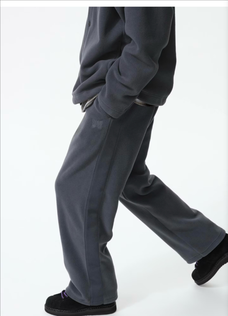 유니클로 니들스 콜라보 후리스와이드팬츠 (다크그레이/L사이즈)--1