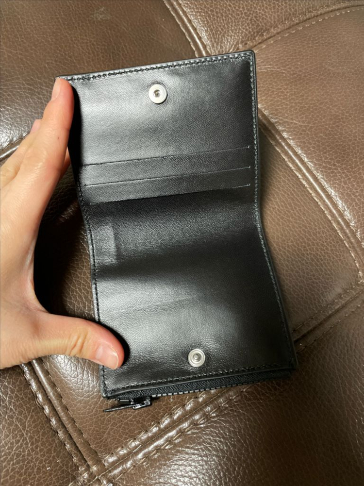 새상품 MM6 메종 마르지엘라 반지갑 블랙--8