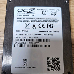 OCZ Vertex 3 SATA SSD 240GB 팝니다