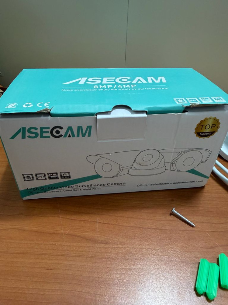 ASECAM CCTV 카메라 화이트 새상품 이미지