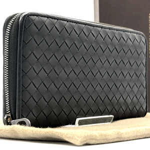 보테가베네타 인트레치아토 장지갑 <블랙>