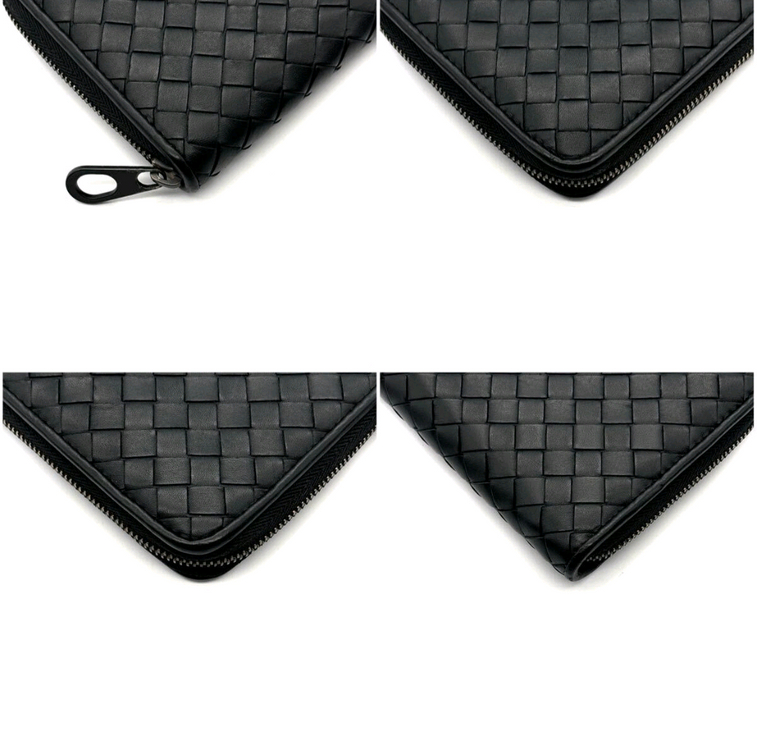 보테가베네타 인트레치아토 장지갑 <블랙>--4