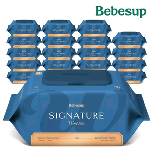 베베숲물티슈 시그니처 위드블루 20팩 제로휴대4팩